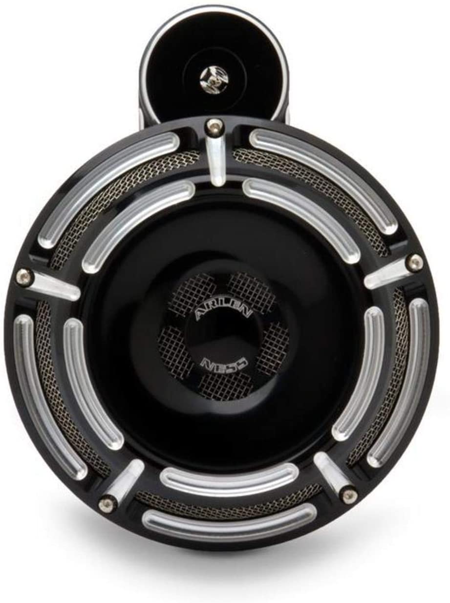 Arlen Ness 70-216 Black Billet Horn Kit (Slot/Track)