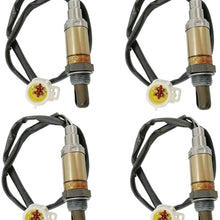 Pack of 4pcs 15717 Upstream & Downstream Oxygen Sensor Front Rear Oxygen O2 Sensor 1 Sensor 2 for 1996-2008 Ford 1998-2002 Lincoln 1998-2007 Mazda 1999-2008 Mercury 15716 15718 15719 11171843