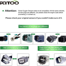 SCITOO O2 Oxygen Sensor Upstream Downstream 234-4233 fit 2003-2008 for Toyota Corolla, 2003-2008 for Toyota Matrix, 2006-2012 for Toyota RAV4, 2003-2006 Mitsubishi Outlander, 2003-2008 Pontiac Vibe