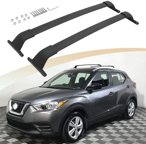 SnailAuto Black Roof Rack Crossbars Fit for Nissan Kicks 2017 2018 2019 2020 2021 Luggage Rack Cross Bars