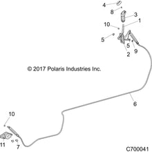 Polaris Shifter Cable, Genuine OEM Part 7082498, Qty 1