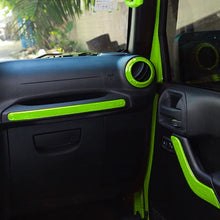 E-cowlboy 18 PCS Full Set Interior Decoration Trim Kit,Interior Door Handle Cover Trim,Air Conditioning Vent Cover Trim, Copilot Handle Cover Trim for Jeep Wrangler JK JKU 2011-2018 4-Door