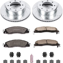 Power Stop K5411-36 Front Z36 Truck & Tow Brake Kit, Carbon Fiber Ceramic Brake Pads and Drilled/Slotted Brake Rotors