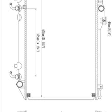 AOKAILI Automatic Radiator 1 Row For 1987-1991 Toyota Supra