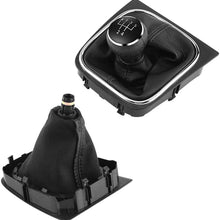 Car Gear Shift Knob, 5 Speed Auto Gear Shifter Boot Cover Replacement Gearstick Gaiter Boot for Golf 6 MK5 MK6 Jetta 2005-2014