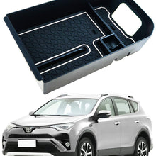 RAV4 Interior Accessories,Armrest Storage Compatible for Toyota Rav4 Center Console Organizer，Center Console Tray Compatible with Toyota Rav4 2019 2020,Keep The Center Console Organized (White)