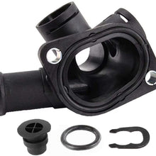 VB 1pcs Coolant Flange Connector w/Plug+Clip+O-Ring 037121144H For Volkswagen 2.0L