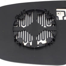 Replacement Passengers Side View Mirror Glass & Base Heated Compatible with 15-17 Murano 14-18 Rogue 17-18 Pathfinder 963654BA1A