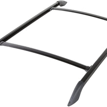 Perrycraft AV3658-B Aventura Black 36" Wide x 58" Long Complete Ready-to-Install, Drill-in Installation Roof Rack Kit - 110 lb. Capacity