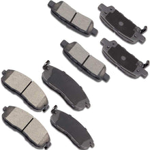 OCPTY Ceramic Brakes Pads, Quick Stop Front Rear Brake Pad fit for Infiniti G35,2016-2017 Infiniti Q70/QX50/QX70,2003-2005 Nissan 350Z,Nissan 370Z,2009-2013 Nissan Altima,2011-2017 Nissan Juke