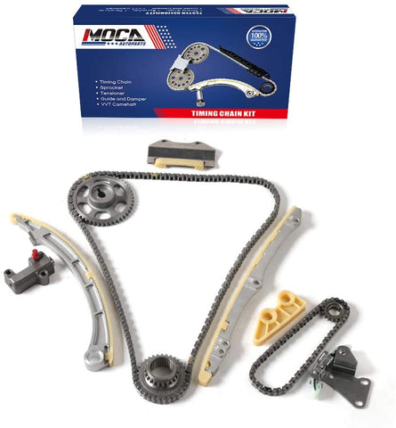 MOCA Engine Timing Chain Kit Compatible for 2002-2006 Acura RSX & 2002-2005 Honda Civic Si 2.0L L4 DOHC K20A3#TK4033