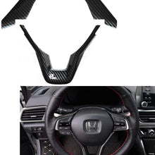 Duoles Carbon Fiber Print Interior Trim Air Vent Outlet Steering Wheel Gear Shift Knob for Honda Accord 10th 2018 2019 2020 (Carbon Fiber Gear Shift Knob Trim)