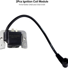 TIKSCIENCE 2Pcs Ignition Coil Module,Fit for Kohler CH25 and CV22-CV25,Replace 24 584 03, 24 584 11, 24 584 11-S, 24 584 15, 24 584 15-S, 24 584 36-S, 24 586 36