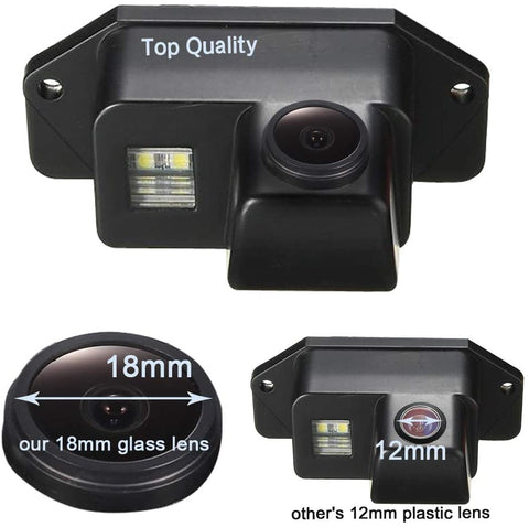 Super HD vehicle camera 1280x720 pixels 1000 TV lines Color CCD Waterproof Vehicle Car Rear View Backup Camera, 170° Viewing Angle Reversing Camera for Mitsubishi Lancer Evolution 2007-2014