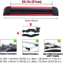 LEADRACKS Ski & Snowboard Racks for Car Roof, Fit 4 Pairs Skis Or 2 Snowboards Resistant to -60°C, 2 Pcs Aviation Aluminum Universal Snowboard Roof Rack Lockable Fit Most Vehicle Crossbar Ride Quietly