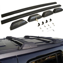 VIOJI 1 Pair Black Aluminum Mount Onto the Rooftop Roof Rack Cross Bars Top Rail with Lock + Key Compatible with 06-10 Hummer H3 H3T