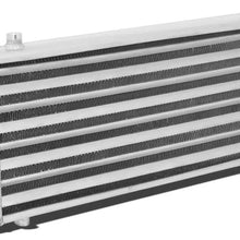 27.675 inches X 8.5 inches X 2.75 inches Full Aluminum Tube&Fin FMIC Front Mount Intercooler Universal