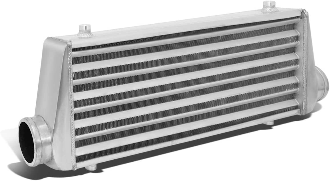 27.675 inches X 8.5 inches X 2.75 inches Full Aluminum Tube&Fin FMIC Front Mount Intercooler Universal (Metallic)