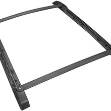 MOSTPLUS Roof Rack Cross Bar Rail Compatible for 2005-2019 Toyota Tacoma Double Cab Cargo Racks Rooftop Luggage Canoe Kayak Carrier Rack