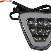 IKON MOTORSPORTS | Brake Lights Universal Fitment | Triangle Smoke LED Rear 3RD Stop Safety Lamp