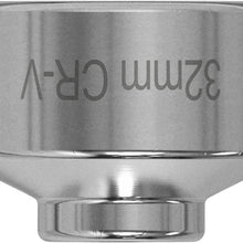 36mm Oil Filter Wrench, Oil Filter Socket, 3/8" Drive,6 Point Oil Filter Removal,for F250,F350,F450,Cooper,323i,911,Cayenne,C30,C70,S40,S60