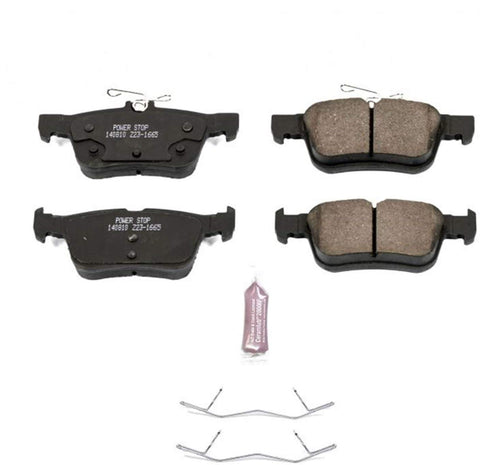 Power Stop Z23-1665, Z23 Evolution Sport Carbon-Fiber Ceramic Rear Brake Pads