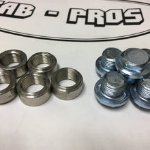 304 STAINLESS O2 OXYGEN SENSOR BUNG M18 (18mm)"STEPPED" 5-Pack 02 Bungs + 5 steel plugs