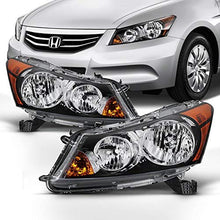 For 2008 2009 2010 2011 2012 4-Door Sedan Honda Accord Driver & Passenger Side Headlights Headlamps