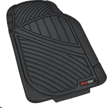 FlexTough Baseline, Heavy Duty Rubber Floor Mats 3pc Front & Rear for Car SUV Truck Van, 100% Odorless BPA-Free & All Weather Protection