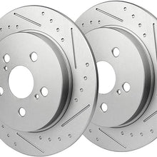 INEEDUP Brake Disc Rotors Rear fit for 11-17 for LEXUS CT0h,09-10 for Pontiac Vibe,for Toyota Corolla/Matrix/Prius/Prius Plug-In/Prius Prime