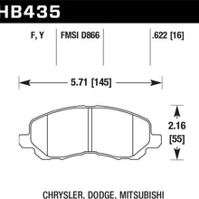 Hawk Performance HB435F.622 HPS Performance Ceramic Brake Pad