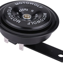 Qiilu 12V 110dB 435HZ Motorcycle Car Loud Electric Snail Horn Loudspeaker Waterproof Metal(D)