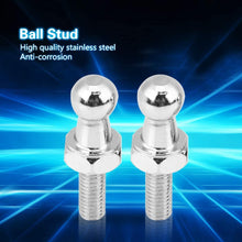 KIMISS 2 pcs 10mm M6 Ball Stud Bolt Stainless Steel for Gas Struts Ball Ended Bonnet 6/15 Struts Fastener