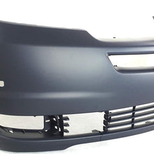 Front Bumper Cover Compatible with 2004-2005 Toyota Sienna Primed with Park Assist Sensor Holes with Radar Cruise Control