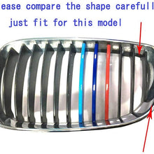 for 1 Serie E81 E82 E87 E88 2004-2011 M Colour Front Grille Grill Cover Insert Trim Clips (12 Grilles Sharp Angle)