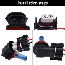 GZXY H11 H8 880 881 High Temperature Ceramic Wire Harness Socket Female Adapter for Headlight Fog Light 2 pcs