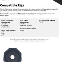 SnapPad Mini Permanently Attached RV Jack Pad for 5.5 inch Round Leveling Feet on Tongue Jacks and Stabilizers (5.5 inch Single)