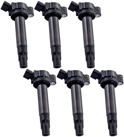 ENA Pack of 6 Ignition Coil Compatible with Toyota Camry Sienna Solara Lexus RX330 3.3L V6 9091902246 C1452 UF-506