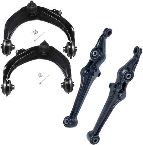 TUCAREST 4Pcs Front Suspension Kit K620284 K620285 K620044 K620045 Front Control Arm and Ball Joint Assembly Compatible With 2001-2003 Acura CL [1999-2003 TL ] 1998-2002 Honda Accord