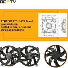 OCPTY Replacement Cooling Fan Assembly for 2013 2014 2015 2016 2017 2018 for Infiniti JX35 QX60 for Nissan Pathfinder