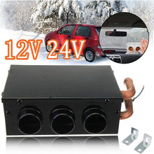 etateta DC 12V 24W 3 Hole Portable Car Vehicle Defroster Demister Heating Cooling Heater on sale