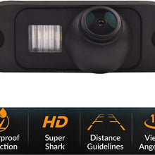 HD 1280x720p Reversing Camera for Volvo V40 V50 V60 V70 V90 XC40 XC60 XC70 XC90 S40 S60 S70 S80L S90 C30 C70 C90 Rear View Backup Camera Waterproof Night Vision (B= Screw +Screw Style)