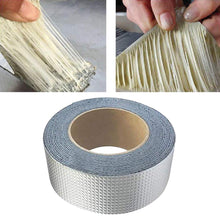 Bonarty 2 PCS Aluminum Foil Butyl Rubber Waterproof Tape for Seal Leaking Hoses, Pipes, Roof, Building, Surface Crack, RV Repair