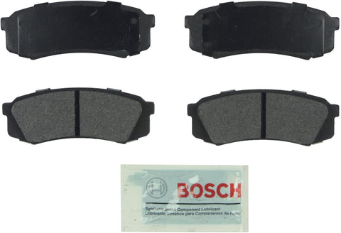 Bosch BE606 Blue Disc Brake Pad Set for Lexus: 2010-15 GX460, 2003-09 GX470, 1996-97 LX450; Toyota: 2003-15 4Runner, 2007-14 FJ Cruiser, 2004-06 Hilux, 1993-97 Land Cruiser, 2001-07 Sequoia - REAR