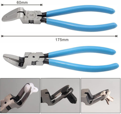 yisige Mutipurpose Diagonal Cutting Pliers Seal Puller Car Push Retainer Rivet Trim Clip Pry Puller Clips Panel Assortments Puller Tool