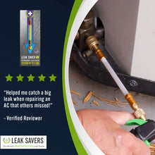 Leak Saver: Direct Inject UV - Dye Detects Large Leaks for Repair - Refrigerant Leak Sealer - For Air Conditioner and Refrigeration Systems Up to 5 Tons - USA Made