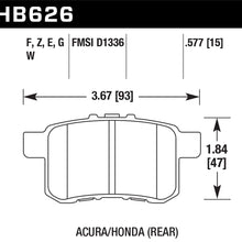 Hawk Performance HB626Z.577 Performance Ceramic Brake Pad