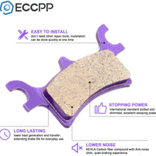 ECCPP FA314 Brake Pads Rear Carbon Fiber Replacement Brake Pads Kits Fit for 2002 2003 2004 2005 2006 2007 2008 2009 2010 2011 2012 2013 Magnum,Scrambler,Sportsman,Trail, Xpedition