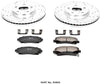 Power Stop K5855 Front Brake Kit with Drilled/Slotted Brake Rotors and Z23 Evolution Ceramic Brake Pads