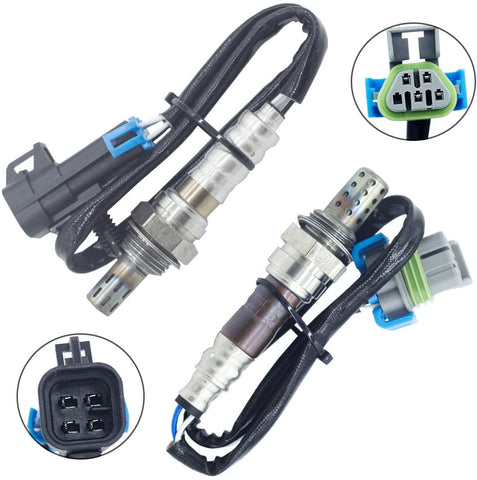 Sangyue Oxygen Sensor O2 02 for Chevrolet Malibu Equinox Captiva Sport GMC Terrain Pontiac Solstice G6 Saturn Vue Sky Aura 2.4L Upstream+Downstream 2pcs